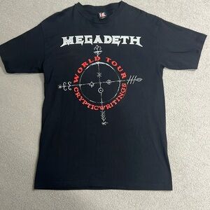 Megadeth Cryptic Writings World Tour 97 - 98 Shirt L - Vintage